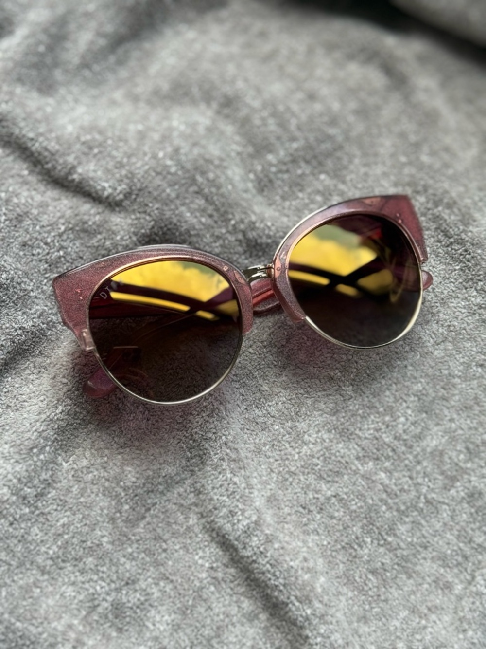 DIFF Polarized Rose Gold Sunglasses
